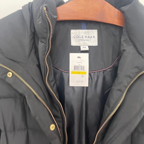 Cole Hann Signature Puffer Jacket Size M, NWT, Black - Picture 9 of 10